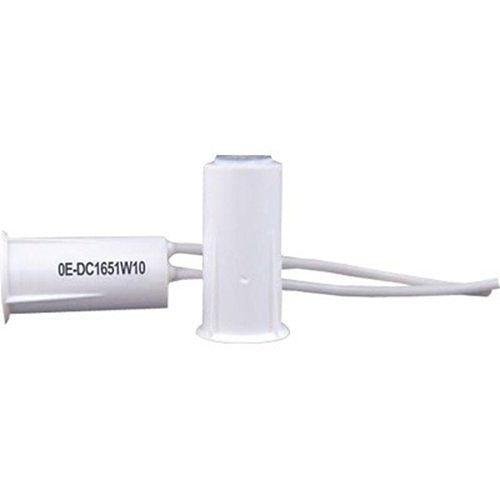 Press Fit Contact 3/8" Stubby, White, 10-Pack