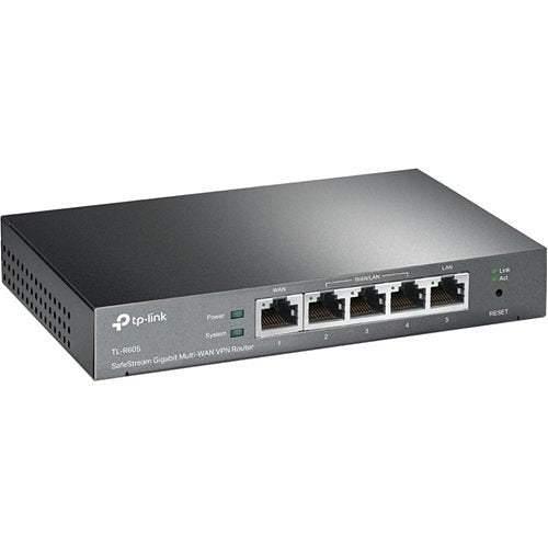 (TP-Link) Multi-WAN Wired VPN Router (ER605) - Up to 4 Gigabit WAN Ports