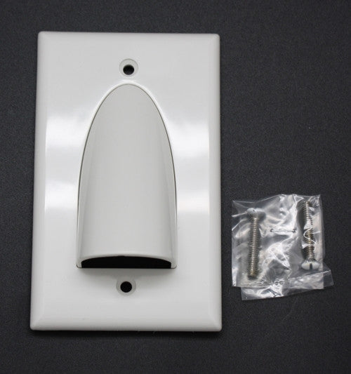 BULLNOSE SINGLE GANG WALL PLATE