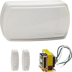 NuTone White Wired Door Chime Kit BK125LWH Lighted Buttons