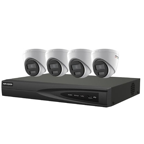 EKI-K41T44C, 4-Ch 4K ColorVu Value Express Turret IP Kit