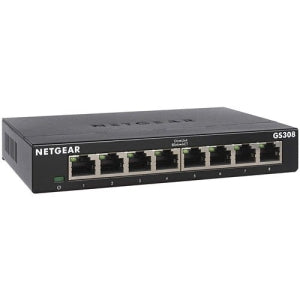 Netgear GS308 8E-Port Gigabit Ethernet Switch Unmanaged