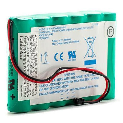 DSC SCW-BATTERYHC 7.2V 3.6Ah Ni-MH Battery for IMPASSA 2-Way Wireless Alarm Systems