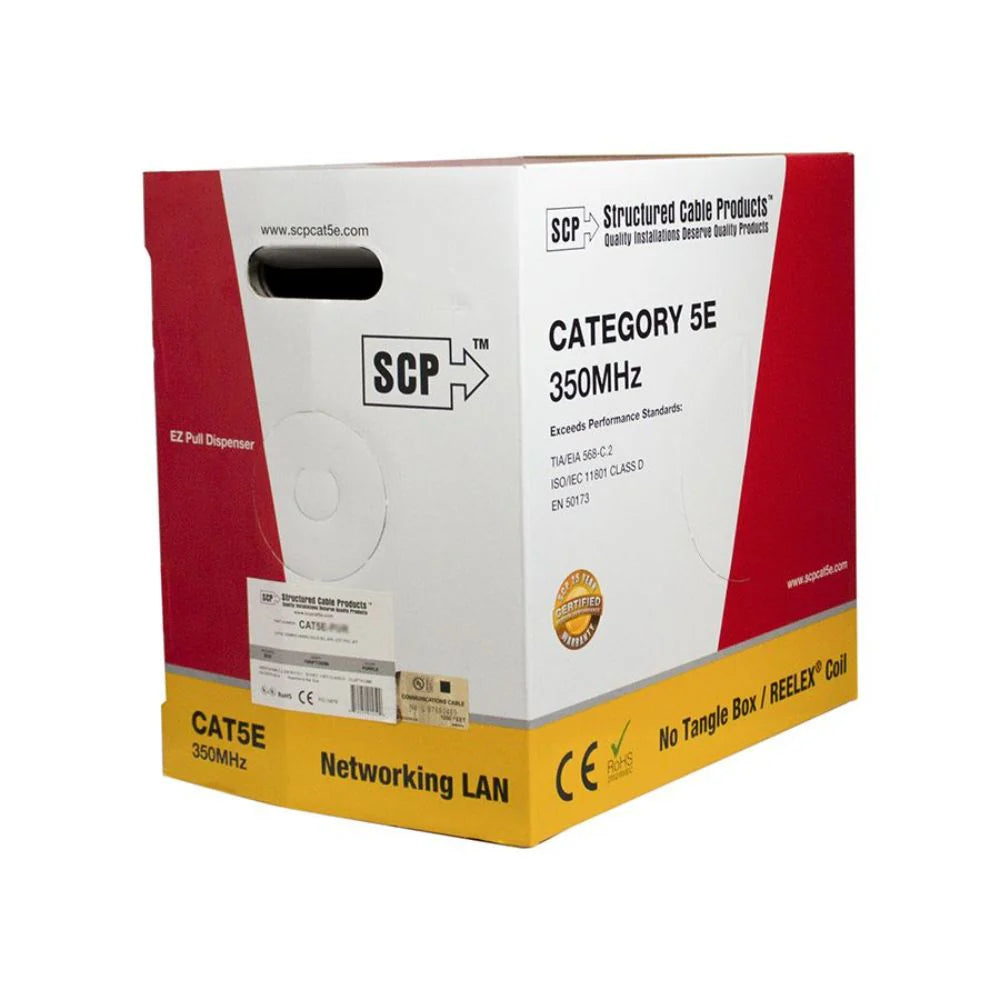 Cat5 SCP Solid Bare Copper 1000' Box